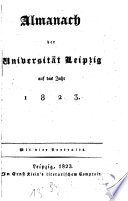 Almanach der Universität Leipzig auf das Jahr 1823
