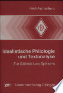 Idealistische Philologie und Textanalyse