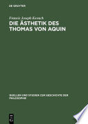 Die Ästhetik des Thomas von Aquin