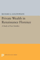 Read Pdf Private Wealth in Renaissance Florence