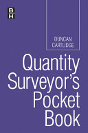 Read Pdf Quantity Surveyor's Pocket Book