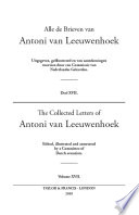 The Collected Letters Of Antoni Van Leeuwenhoek 