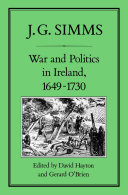 Read Pdf War and Politics in Ireland, 1649-173