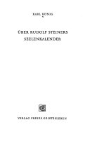Über Rudolf Steiners Seelenkalender