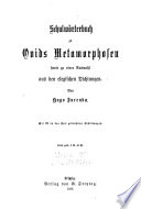 Schulwörterbuch zu Ovids Metamorphosen