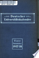 Deutscher Universitäts-kalender