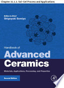 Book Handbook of Advanced Ceramics