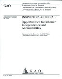 Read Pdf Inspectors General: Opportunities to Enhance Independence and Accountability