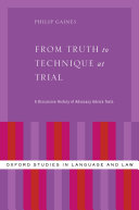 Read Pdf From Truth to Technique at Trial