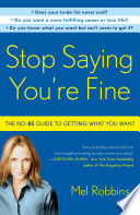 Stop Saying You Re Fine