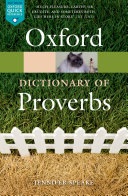 Oxford Dictionary of Proverbs pdf