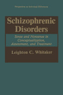 Read Pdf Schizophrenic Disorders: