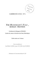 The Handmaid's tale, roman protéen pdf