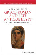 Read Pdf A Companion to Greco-Roman and Late Antique Egypt