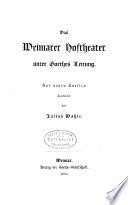Schriften der Goethe-Gesellschaft