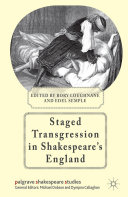 Read Pdf Staged Transgression in Shakespeare's England