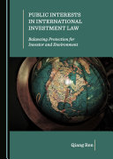 Read Pdf Public Interests in International Investment Law