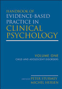Read Pdf Handbook of Evidence-Based Practice in Clinical Psychology, Child and Adolescent Disorders