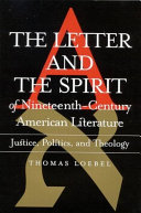 Read Pdf Letter and the Spirit of Nineteenth-Century American Literature