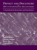 Read Pdf Privacy and Disclosure of Hiv in interpersonal Relationships