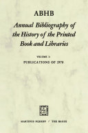 Read Pdf ABHB Annual Bibliography of the History of the Printed Book and Libraries