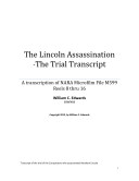 The Lincoln Assassination Trial - The Court Transcripts
