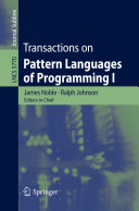 Read Pdf Transactions on Pattern Languages of Programming I