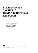 Strategies And Tactics Of Human Behavioral Research