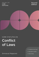 Read Pdf Core Statutes on Conflict of Laws
