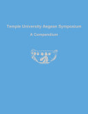 Read Pdf Temple University Aegean Symposium: A Compendium