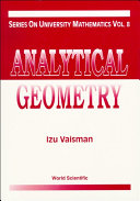 Read Pdf Analytical Geometry