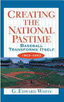 Read Pdf Creating the National Pastime