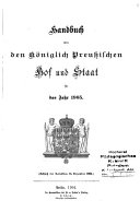 Handbuch über den preussischen Staat