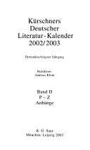 Kürschners deutscher Literatur-Kalender