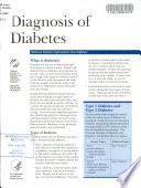 Diagnosis Of Diabetes