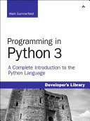 Read Pdf Programming in Python 3