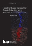 Read Pdf Modelling Charge Transport for Organic Solar Cells within Marcus Theory