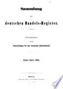 Sammlung der deutschen Handels-Register