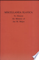 Miscellanea Slavica