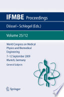 World Congress On Medical Physics And Biomedical Engineering September 7 12 2009 Munich Germany