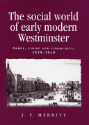 Read Pdf The social world of early modern Westminster