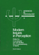 Read Pdf Modern Issues in Perception