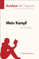Read Pdf Mein Kampf d'Adolf Hitler (Analyse de L'oeuvre)