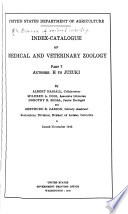 Index Catalogue Of Medical And Veterinary Zoology
