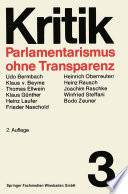 Parlamentarismus ohne Transparenz