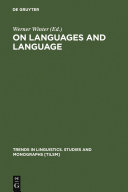 Read Pdf On Languages and Language