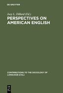 Read Pdf Perspectives on American English