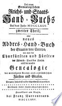 Neues genealogisches Reichs- und Staats-Handbuch