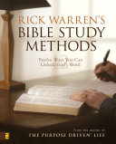 Read Pdf Rick Warren's Bible Study Methods