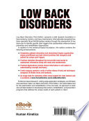 Low Back Disorders 3e